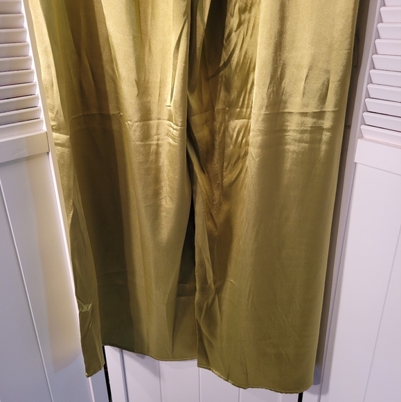 ADELE B GREEN WIDE LEG PANTS SZL - Picture 6 of 11